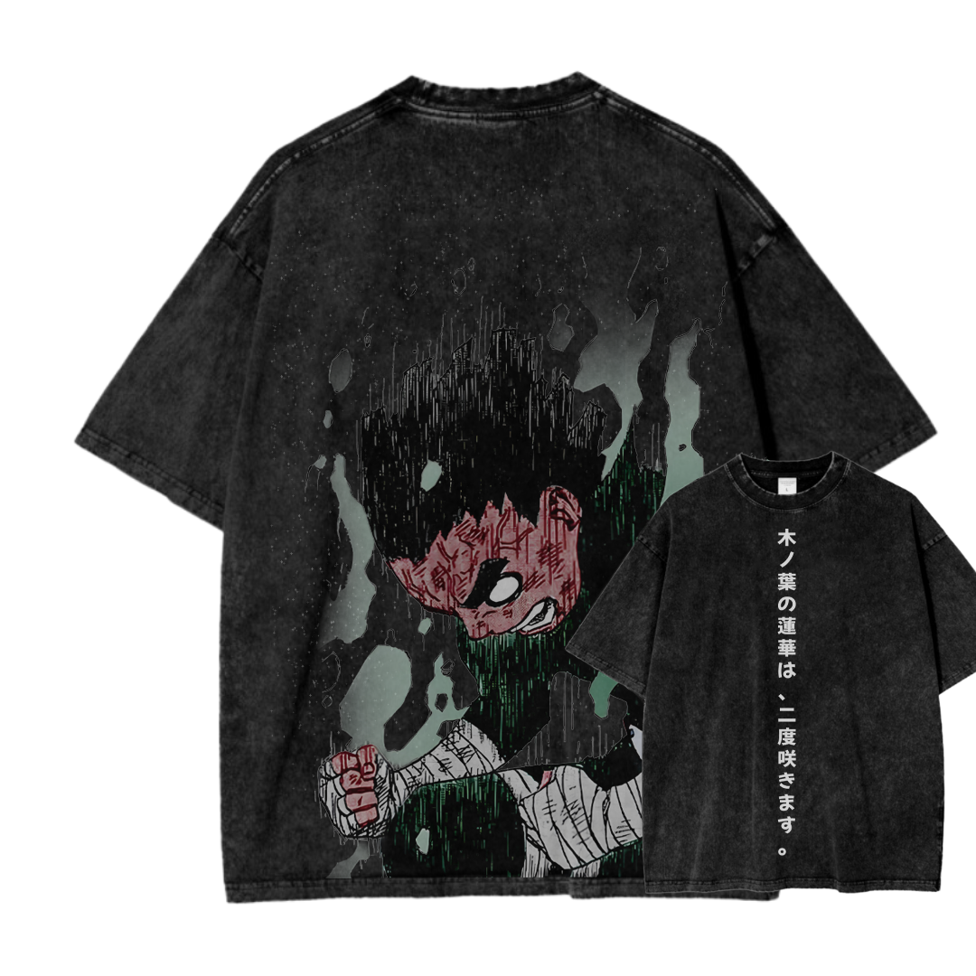 Naruto Rock Lee Unisex Fit Washed T-Shirt 2504005182