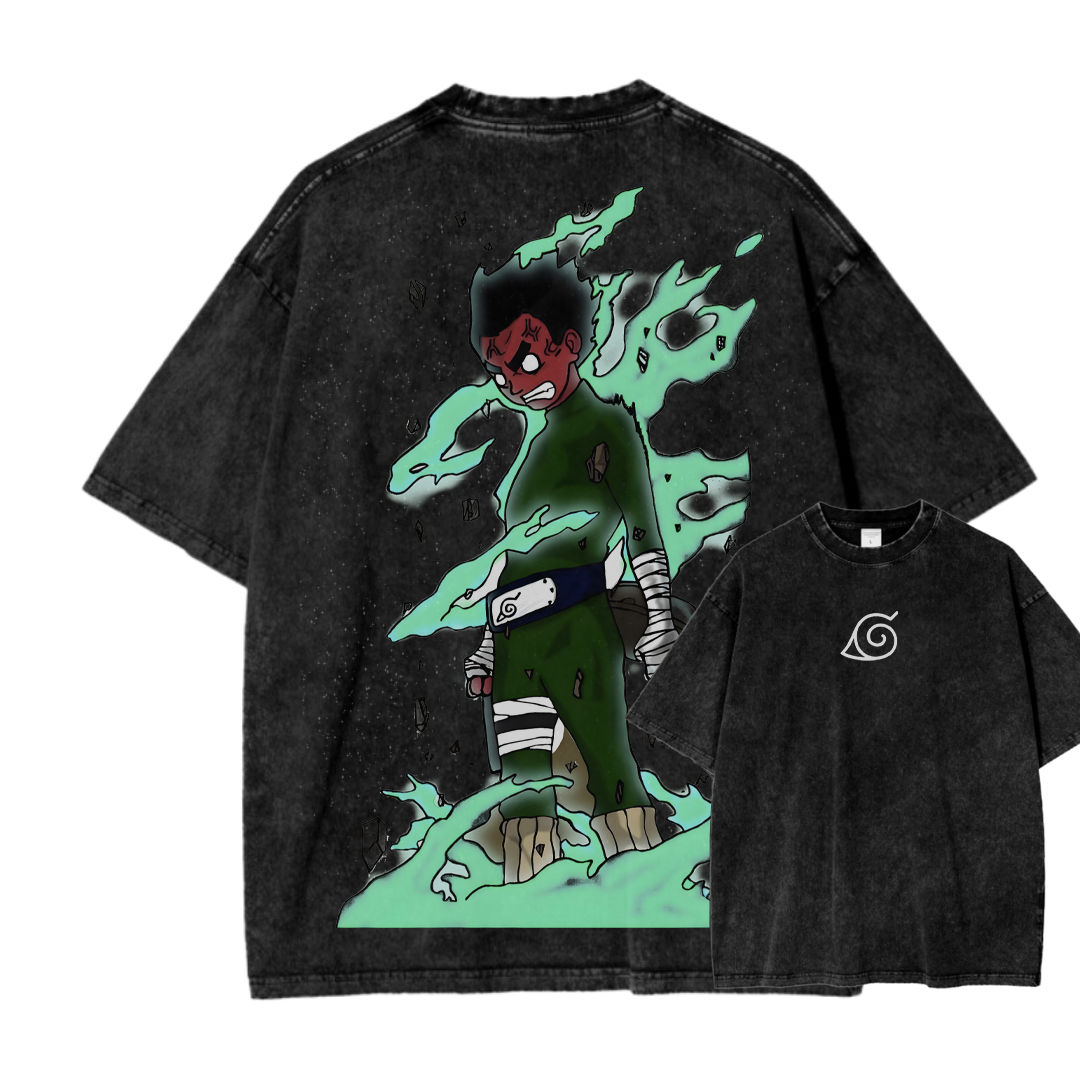 Naruto Rock Lee Unisex Fit Washed T-Shirt 2504005187