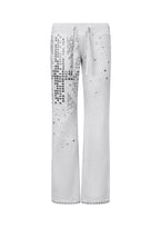 KNIGHT STUDDED FITTED PANTS GREY MARL