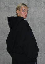 Nth ACTIVE OVERSIZED PULLOVER HOODIE BLACK