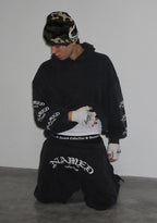 OLD ENGLISH OVERSIZED SWEATPANTS WASHED CHARCOAL