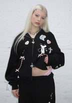 WHISPER ZIP HOODIE BLACK