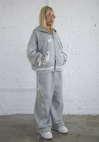 WHISPER ZIP HOODIE GREY MARL