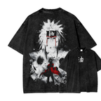 Naruto Jiraiya Streetwear Washed T-Shirt